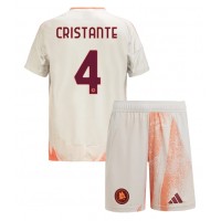 Dres AS Roma Bryan Cristante #4 Preč pre deti 2024-25 Krátky Rukáv (+ trenírky)